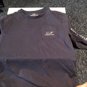 Boys size 7 Vineyard Vines Navy shirt